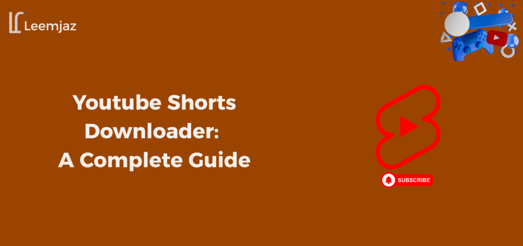 YouTube Shorts downloader complete guide illustration with woman recording and watching videos on mobile.