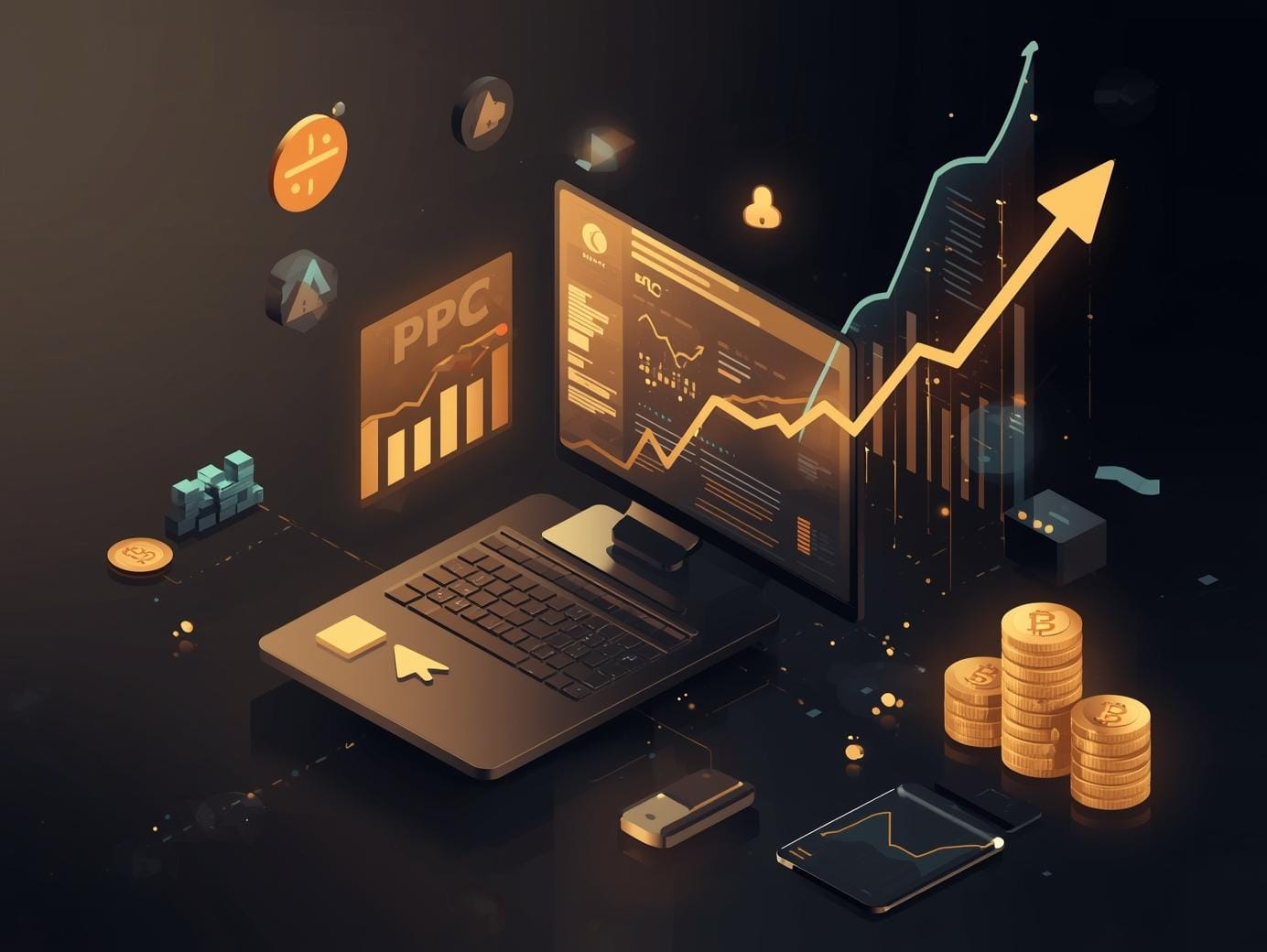 visuals representing ppc ads and stats