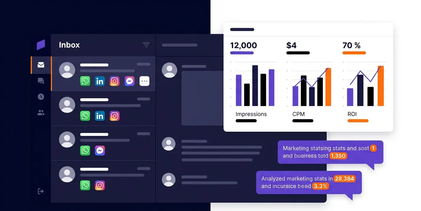 Advanced digital marketing agency portal featuring a UTM link builder workflow, traffic analytics, and SEO reporting. A central hub for managing digital marketing services, client communication, and PPC budget tracking.