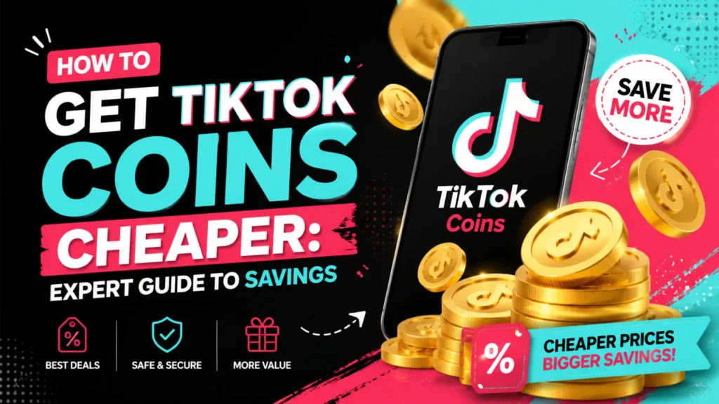 TikTok coins discount guide showing how to get cheaper TikTok coins and maximize savings with expert strategies by Leemjaz.